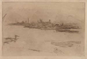 巴特西的早晨，1875年。 作者 詹姆斯·阿博特·麦克尼尔·惠斯勒