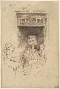 串珠人，1880年。 作者 詹姆斯·阿博特·麦克尼尔·惠斯勒