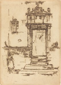 小教堂门洞，蒙特雷索尔，1888年。 作者 詹姆斯·阿博特·麦克尼尔·惠斯勒