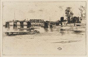 切尔西，1879年。 作者 詹姆斯·阿博特·麦克尼尔·惠斯勒