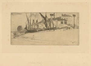 切尔西码头，1863年。 作者 詹姆斯·阿博特·麦克尼尔·惠斯勒