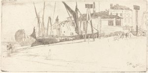 切尔西码头，1863年。 作者 詹姆斯·阿博特·麦克尼尔·惠斯勒