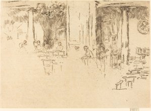 教堂，布鲁塞尔，1887年。 作者 詹姆斯·阿博特·麦克尼尔·惠斯勒