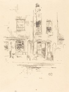 教堂庭院，1887年。 作者 詹姆斯·阿博特·麦克尼尔·惠斯勒