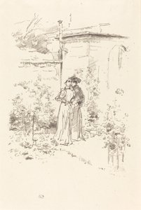 花园里的秘密》，1894年。 作者 詹姆斯·阿博特·麦克尼尔·惠斯勒