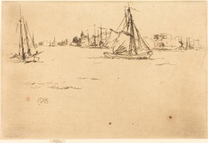 Dordrecht, 1884. 作者 詹姆斯·阿博特·麦克尼尔·惠斯勒