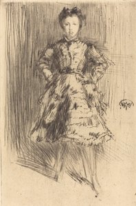 埃里诺-莱兰，1873年。 作者 詹姆斯·阿博特·麦克尼尔·惠斯勒