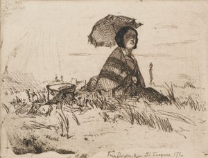 En Plein Soleil, 1858年。 作者 詹姆斯·阿博特·麦克尼尔·惠斯勒
