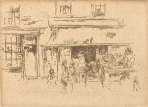 埃克塞特街，约1886年至1888年。 作者 詹姆斯·阿博特·麦克尼尔·惠斯勒