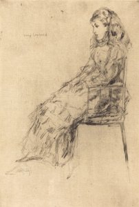 范妮-莱兰，1873年。 作者 詹姆斯·阿博特·麦克尼尔·惠斯勒
