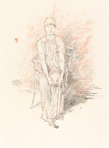 人物研究的颜色，1890年。 作者 詹姆斯·阿博特·麦克尼尔·惠斯勒