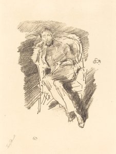 火光：约瑟夫-彭内尔，第2号，1896年。 作者 詹姆斯·阿博特·麦克尼尔·惠斯勒