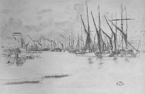 摘自《腌鲱鱼楼梯》，c1878，1904年 作者 詹姆斯·阿博特·麦克尼尔·惠斯勒