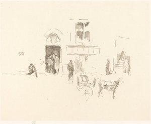 Gaiety舞台门，18791887年。 作者 詹姆斯·阿博特·麦克尼尔·惠斯勒