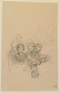 赌徒，1858年。 作者 詹姆斯·阿博特·麦克尼尔·惠斯勒