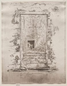 花园，1886年。 作者 詹姆斯·阿博特·麦克尼尔·惠斯勒