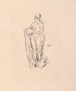 带碗的女孩，1895年。 作者 詹姆斯·阿博特·麦克尼尔·惠斯勒