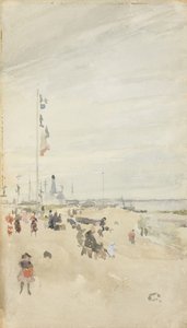 灰色和珍珠：银行假日横幅，1883-84 作者 詹姆斯·阿博特·麦克尼尔·惠斯勒