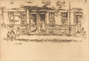 正义之路--切尔西，约1886-1888。 作者 詹姆斯·阿博特·麦克尼尔·惠斯勒