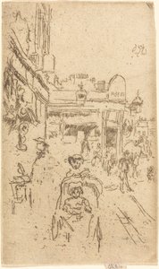 切尔西国王路，约1886-1888。 作者 詹姆斯·阿博特·麦克尼尔·惠斯勒