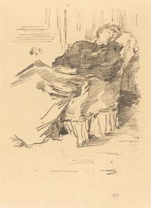 La Belle Dame endormie, 1894年。 作者 詹姆斯·阿博特·麦克尼尔·惠斯勒