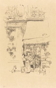 格林奈尔街的水果店，1894年。 作者 詹姆斯·阿博特·麦克尼尔·惠斯勒