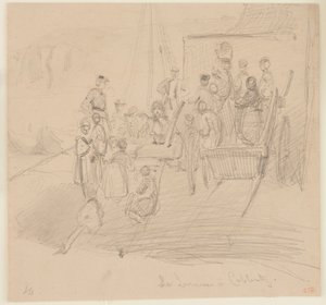 科布伦茨的青年，1858年。 作者 詹姆斯·阿博特·麦克尼尔·惠斯勒