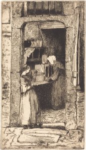 La Marchande de Moutarde, 1858年。 作者 詹姆斯·阿博特·麦克尼尔·惠斯勒
