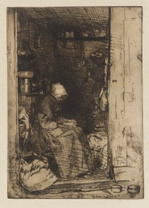 La Vieille aux Loques, 1858年。 作者 詹姆斯·阿博特·麦克尼尔·惠斯勒