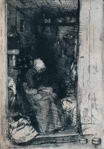 La Vieille aux Loques，1858年，1903-1904年 作者 詹姆斯·阿博特·麦克尼尔·惠斯勒