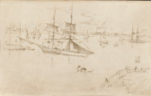 拉戈-努恩，1879-1880。 作者 詹姆斯·阿博特·麦克尼尔·惠斯勒