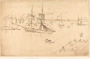 潟湖：中午，18791880。 作者 詹姆斯·阿博特·麦克尼尔·惠斯勒