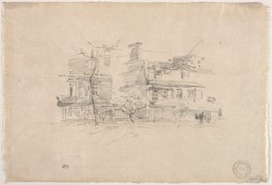 林赛·罗（Lindsay Row），切尔西，1888年。 作者 詹姆斯·阿博特·麦克尼尔·惠斯勒