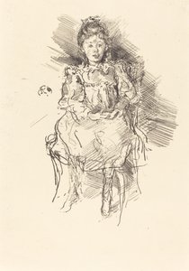 小桃乐丝，1896年。 作者 詹姆斯·阿博特·麦克尼尔·惠斯勒