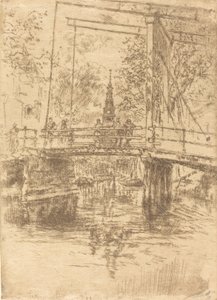 小吊桥，阿姆斯特丹，1889年。 作者 詹姆斯·阿博特·麦克尼尔·惠斯勒