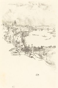 小伦敦，1896年。 作者 詹姆斯·阿博特·麦克尼尔·惠斯勒