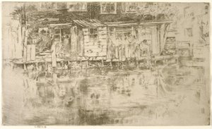 长屋，Dyers，阿姆斯特丹，1889年 作者 詹姆斯·阿博特·麦克尼尔·惠斯勒