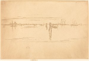 长湖，1880年。 作者 詹姆斯·阿博特·麦克尼尔·惠斯勒