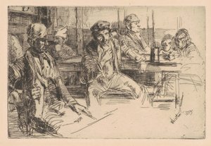 Longshoreman，1859年（在纸上蚀刻和干燥点） 作者 詹姆斯·阿博特·麦克尼尔·惠斯勒