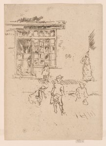 大理石，约 1886-88 年（蚀刻；纸上水墨） 作者 詹姆斯·阿博特·麦克尼尔·惠斯勒