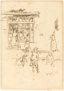 大理石，约1887年。 作者 詹姆斯·阿博特·麦克尼尔·惠斯勒