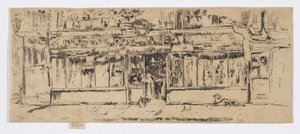 Marchand de Vin，巴黎，约 1892-93 年（蚀刻版画；纸上墨水） 作者 詹姆斯·阿博特·麦克尼尔·惠斯勒