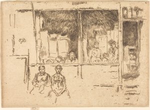 瓜子店，Hounsditch，约18861888。 作者 詹姆斯·阿博特·麦克尼尔·惠斯勒