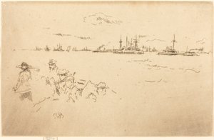 监视器，1887年。 作者 詹姆斯·阿博特·麦克尼尔·惠斯勒