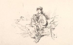 母与子》第2期，1890年。 作者 詹姆斯·阿博特·麦克尼尔·惠斯勒