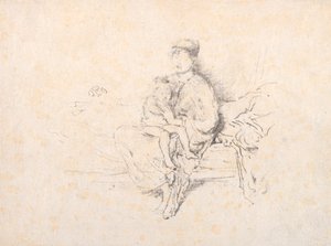 《母亲与孩子》，第2期，1896年。 作者 詹姆斯·阿博特·麦克尼尔·惠斯勒