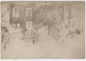 穆拉诺玻璃炉，1879-1880。 作者 詹姆斯·阿博特·麦克尼尔·惠斯勒