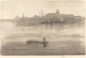 夜曲》，1878年。 作者 詹姆斯·阿博特·麦克尼尔·惠斯勒