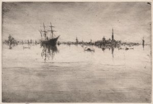 夜曲，1879-1880年。 作者 詹姆斯·阿博特·麦克尼尔·惠斯勒
