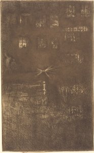 夜曲》：舞厅》，1889年。 作者 詹姆斯·阿博特·麦克尼尔·惠斯勒